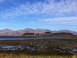 a body of water with mountains in the background at Cool Getaway in Appin in Portnacroish