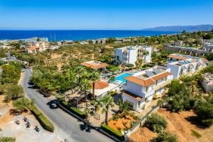 an aerial view of a resort with a pool at Nikolas Villas Appartments in Hersonissos