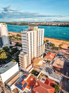 an aerial view of a city and the ocean at IBIS STYLES PETROLINA in Petrolina