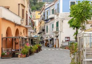 a street in an old town in sorrento at Sea 150mt - Il Vicolo di Cetara in Cetara