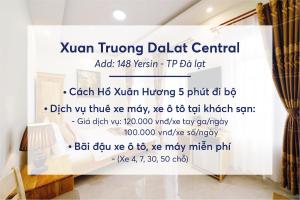 a sign for a korean throwing dealer called korean throwing dahl permit at Xuan Truong Central Dalat-1 min walk to Xuan Huong Lake in Da Lat