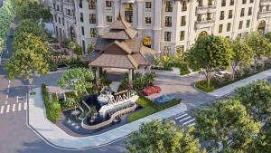 a rendering of a gazebo in front of a building at Avani Plus Lanexang Vientiane Hotel in Vientiane