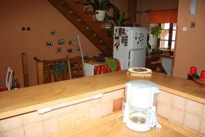 Kuchyňa alebo kuchynka v ubytovaní Apartmán Hořice na Šumavě