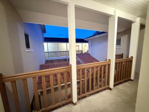 a view from the balcony of a house at Studio cosy proche bordeaux avec balcon in Villenave-dʼOrnon