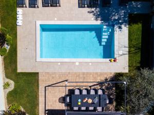 an overhead view of a swimming pool at Modern Villa with Pool and Wellness in Sveti Vid-Miholjice