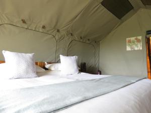 Postel nebo postele na pokoji v ubytování Woodbury Tented Camp – Amakhala Game Reserve