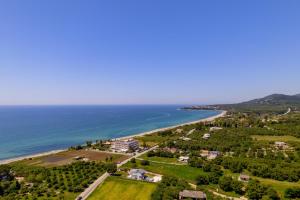 an aerial view of a beach and the ocean at Emerald Cove in Kanali