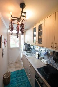 Kuchyň nebo kuchyňský kout v ubytování Apartment Corinth