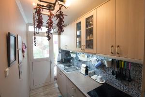 Kuchyň nebo kuchyňský kout v ubytování Apartment Corinth