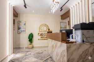 an office with a lobby with a reception desk at Calmaa Kairo in Cairo