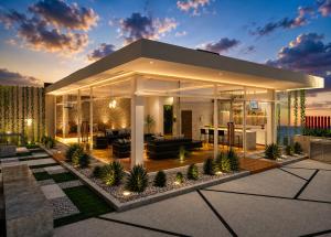 a rendering of a house with a living room at INAP Melaka - Suites & Living in Malacca