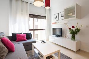 TV a/nebo společenská místnost v ubytování Colón12 Urban Apartment