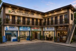 a store front of a building at Balai Magayon Hometel in Aplaya