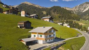 a house on the side of a hill at Großes Bergapartment 4 SZ Balkon & Aussicht in Sonntag