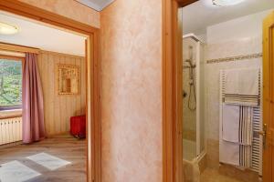 a bathroom with a shower and a walk in shower at Appartamenti Fabrizio in Livigno +63 photos