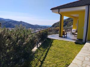 a view from the balcony of a house at Le Drupe in Chiavari
