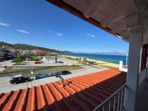 a view of the ocean from the roof of a building at Dora sarti in Sarti