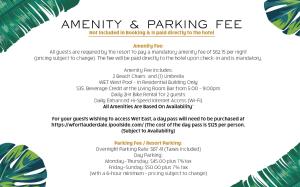 a flyer for a party with green leaves at WVR Vacation Residences 709 in Fort Lauderdale