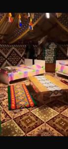 a room with a table with cookies on it at Aruna Guesthouse in Saty