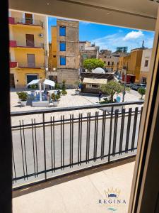 a view of a city from a balcony at Regina Suite Mazara in Mazara del Vallo