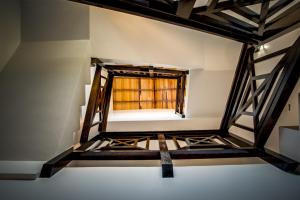 an empty room with a window in a building at Elegant Beachfront Villa Pool & Beach Family Fun in Maya Beach
