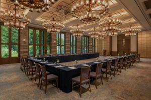 a long table in a large room with chandeliers at The Prince Gallery Tokyo Kioicho, a Luxury Collection Hotel in Tokyo +172 photos