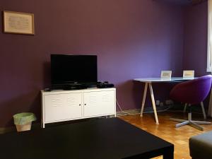 TV a/nebo společenská místnost v ubytování Apartment Lugo Rooms