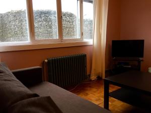 TV a/nebo společenská místnost v ubytování Apartment Lugo Rooms