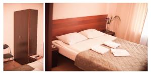 Ein Bett oder Betten in einem Zimmer der Unterkunft Мой отель на Сенной