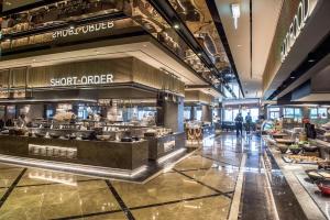 大邱英特博果酒店餐厅或其他用餐的地方