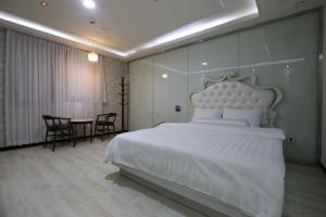 Postel nebo postele na pokoji v ubytování Inca Motel