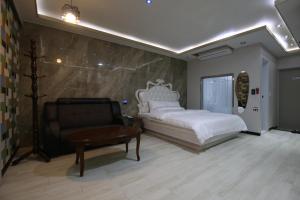 Postel nebo postele na pokoji v ubytování Inca Motel