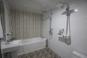 Koupelna v ubytování Inca Motel