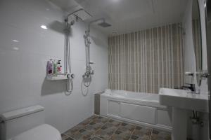 Koupelna v ubytování Inca Motel