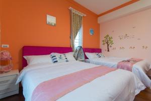 Postel nebo postele na pokoji v ubytování Greek Wonderland B&B