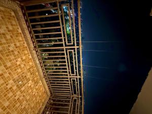 an overhead view of a building at night at ITC Grand Stay in Greater Noida