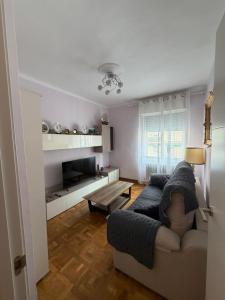a living room with a couch and a table at Apartamento Manzanera in Logroño