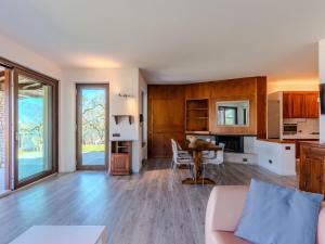 a living room with a couch and a table at Villa Manuela by Interhome in Brenzone sul Garda +53 photos