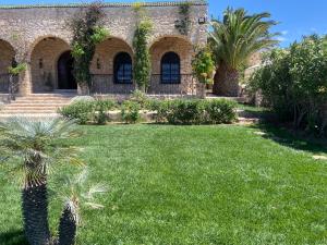 a house with a palm tree in the yard at Suite majorelle in Moulay Douraïne
