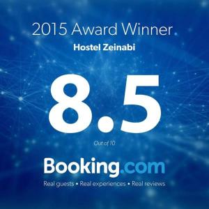 Certifikát, hodnocení, plakát nebo jiný dokument vystavený v ubytování Guesthouse Zeinabi