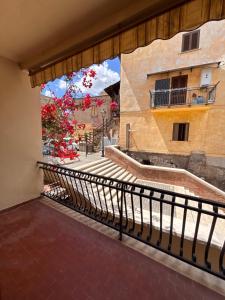 a view from a balcony of a building at De Chri House in Cisterna di Latina