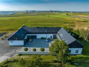 an overhead view of a house with a driveway at MŁYŃSKA 8 Opole-Górki in Opole