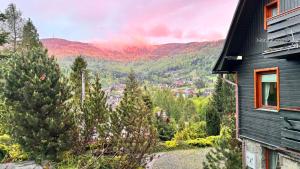 a house with a view of a mountain at Willa Widok in Szczyrk