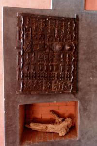 a large chocolate box with a bone in it at Ksar Massa in Rbat