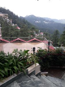 a skate park with a ramp and a mountain at Hotel Lords Regency - Connected to the Mall Road in Shimla