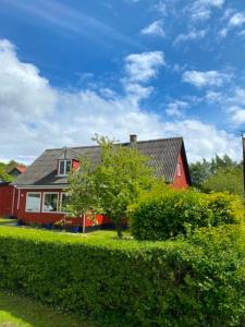 Bygningen som feriehuset ligger i