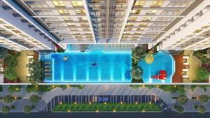 a rendering of a swimming pool in a building at Premium Midtown serviced apartment in Ho Chi Minh City