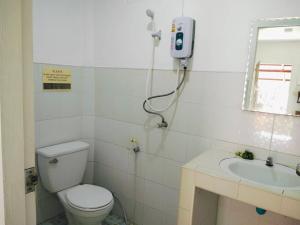 a bathroom with a toilet and a sink at Baankanoonpai(บ้านขนุนปาย)​ in Pai +51 photos