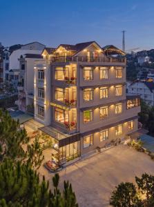 an aerial view of a building at Luxury Hotel Dalat in Xuan An