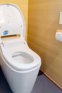 a bathroom with a white toilet in a room at 岩室久元 in Niigata +11 photos